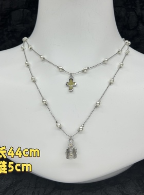 NANA西太老版本时尚个性百搭项链+手链+戒指套装女高级感锁骨链