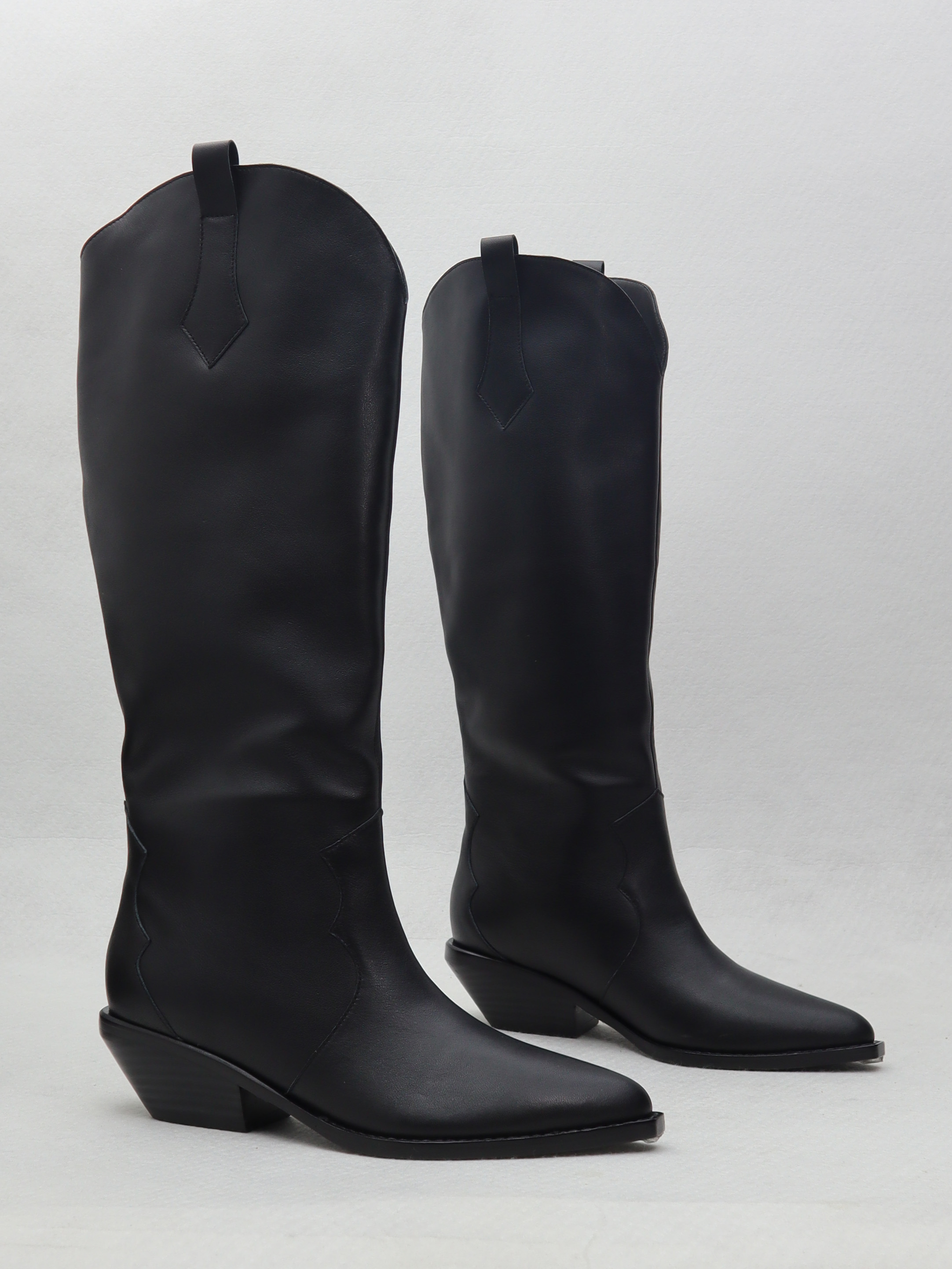 sigerson morrison西部靴 内里全皮马靴 尖头粗跟靴