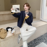 新品冬装定制双层面料拼接90绒羽绒服外套5265-P265-K408，女装短外套，2C176