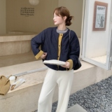 新品冬装定制双层面料拼接90绒羽绒服外套5265-P265-K408，女装短外套，2C176