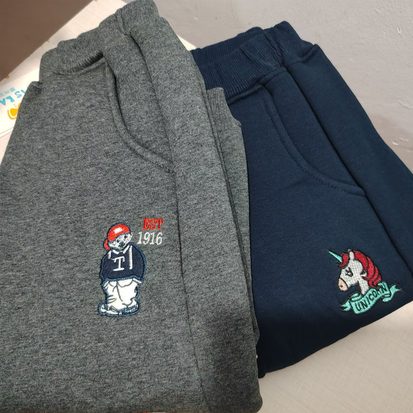 清~男女童秋冬加毛卫裤卡通刺绣宽松休闲运动裤保暖百搭休闲长裤,童装/婴儿装/亲子装,裤子,淘宝优惠券,粉丝福利购,淘宝优惠卷