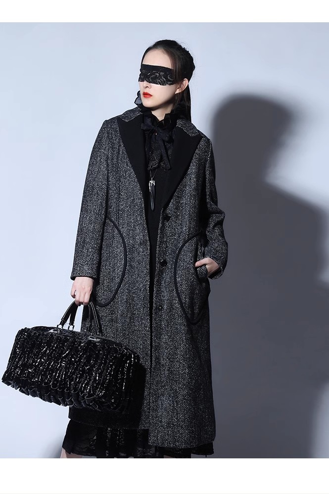 ZU.KU醉酷专柜正品大衣毛呢外套