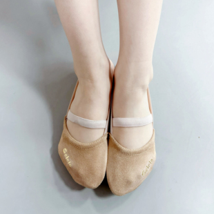 俄罗斯同款艺术体操鞋半脚鞋艺体训练比赛专业转体耐磨软底练功鞋