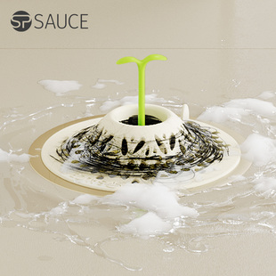 浴室水槽下水道毛发过滤器洗手水池地漏盖防头发防堵塞神器带提手