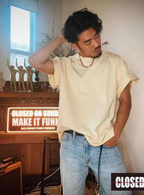 【售罄】关闭周日 CLOSED ON SUNDAY 重磅水洗反穿Tee BLACKWHITE