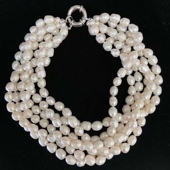 颈链轻奢叠戴珠链 11mm天然珍珠多层项链短款