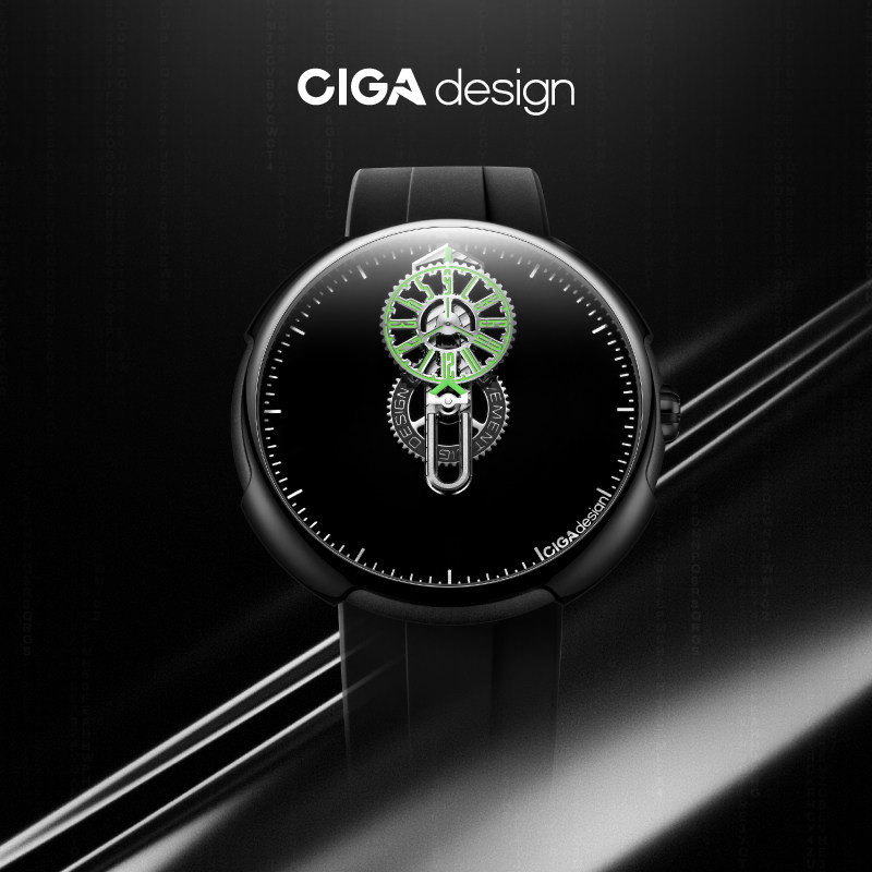 CIGA Design玺佳时间密码机械艺术腕表男士手表 轻奢礼物