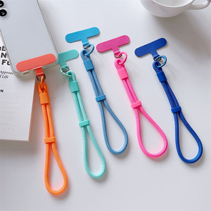 手腕式手机挂绳简约ins短款多巴胺防掉结实钥匙扣夹片百挂件相机