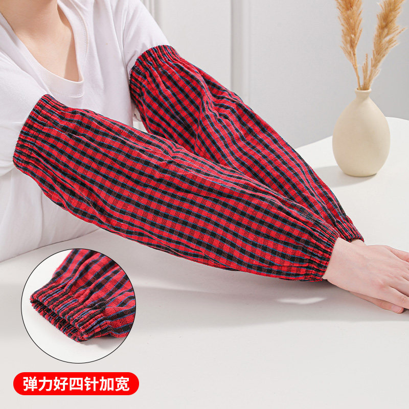 袖套纯棉女男款工作耐磨劳保上班夏天季干活薄款全棉长手臂护袖筒图片