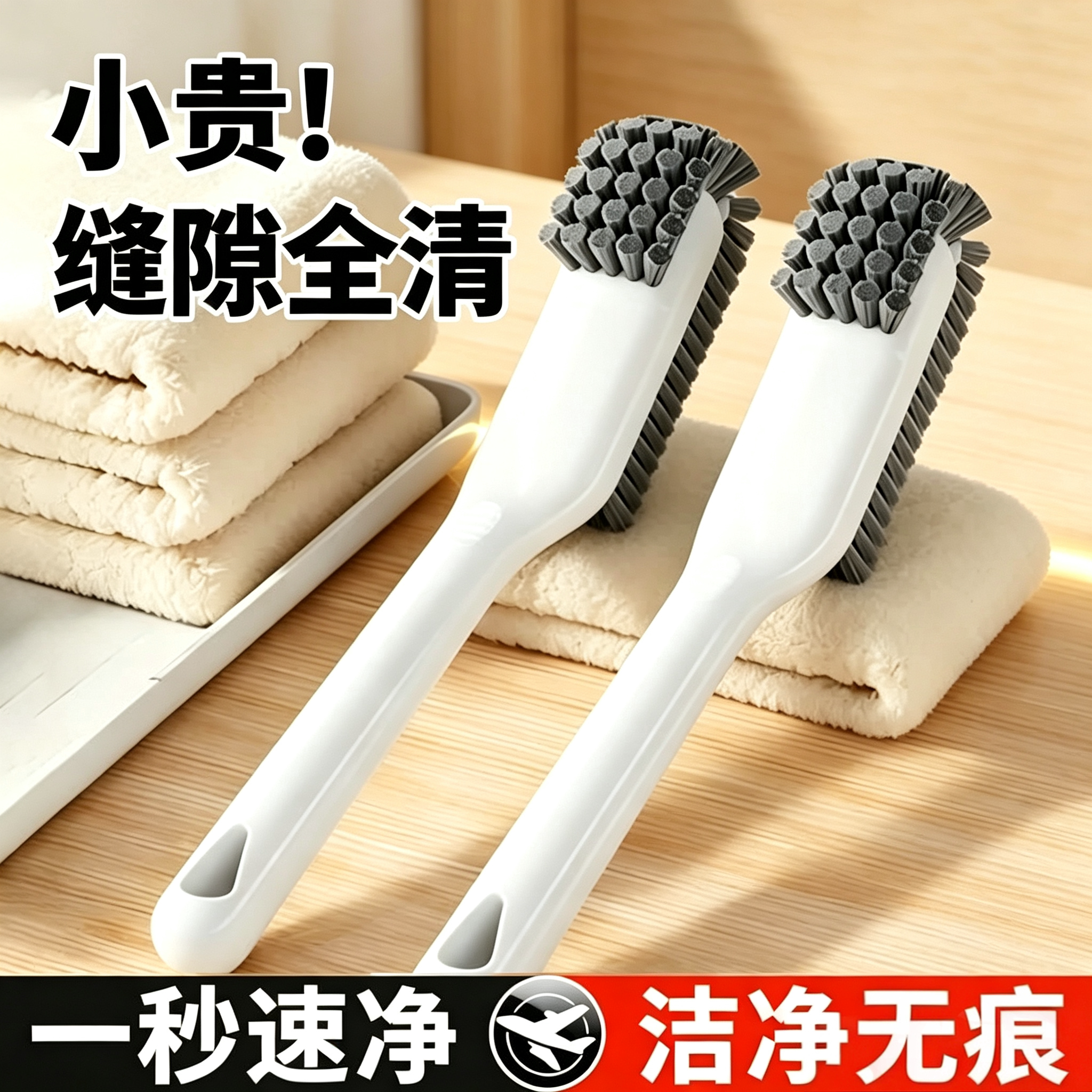 学生家用多功能洗鞋刷高密度软硬刷毛清洁鞋面衣物缝隙洗护毛刷