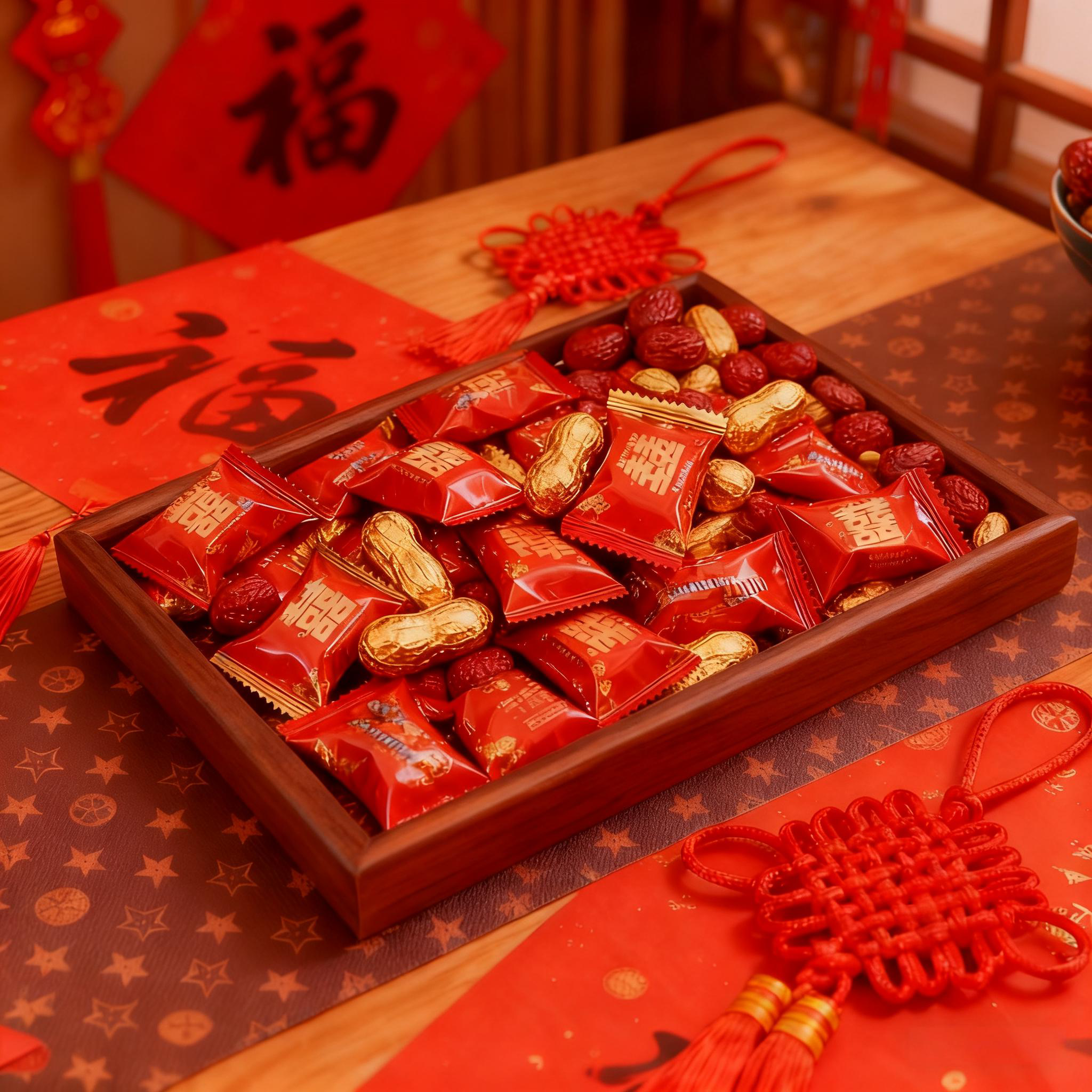 新年果盘2026新款高端精致高颜值客厅茶几家用水果零食干果收纳盒