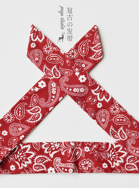 朴遇 复古森系文艺个性异域风情腰果花铁丝发带洗脸发箍发饰头饰