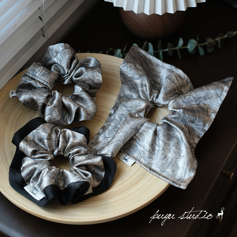 朴遇法式缎面大肠圈发绳