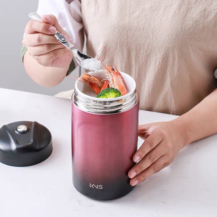 陶瓷内胆保温杯不锈钢真空保温中药粥汤焖烧罐午餐便当盒多功能壶