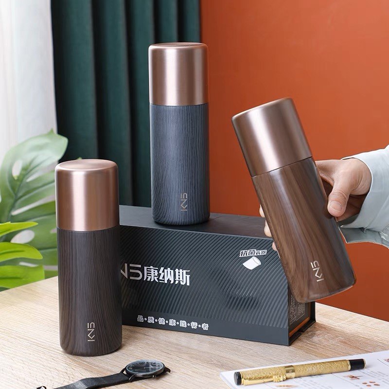 康纳斯新款保温杯高档抗菌陶瓷内胆商务便携车载办公室水杯茶杯