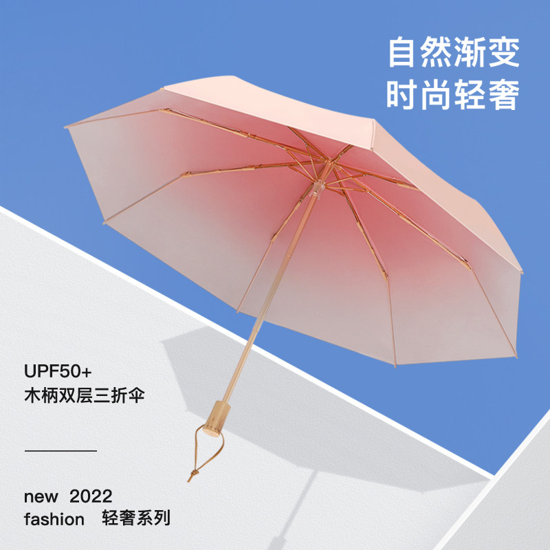双层黑胶太阳伞超强超防晒防紫外伞