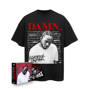 DAMN 专辑 短袖T恤 Kendrick Lamar 宽松 纯棉 重磅 美式欧美嘻哈