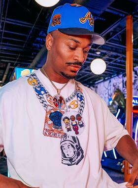 BBC 项链图案 菲董 短袖T恤 美式 小领口 纯棉 pharrell Williams