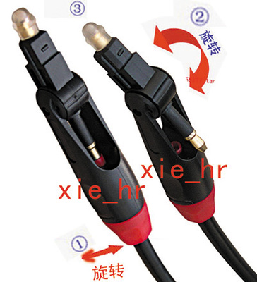高档光纤线 S/PDIF TOSLINK/3.5 方对方 圆对圆 方对圆1米2米3米
