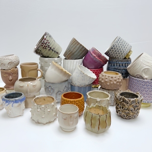 外贸出口陶瓷小花盆多肉育苗陶盆桌面家具软装摆件无孔小花盆