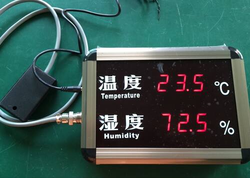 昊水银新款峰HFCSHT508大屏幕数据自动记录仪RS485温湿度显示屏