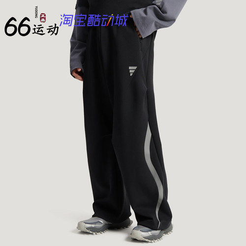 阿迪达斯男透气针织宽松运动裤