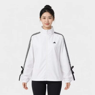 阿迪达斯女三条纹防风舞蹈夹克