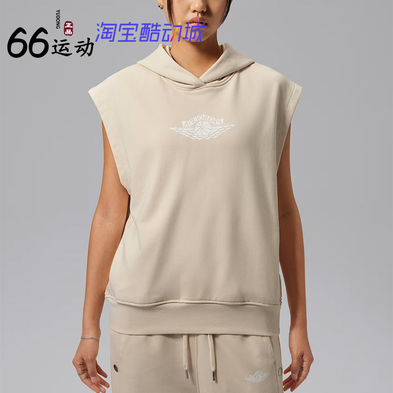 耐克女子法式毛圈连帽无袖卫衣