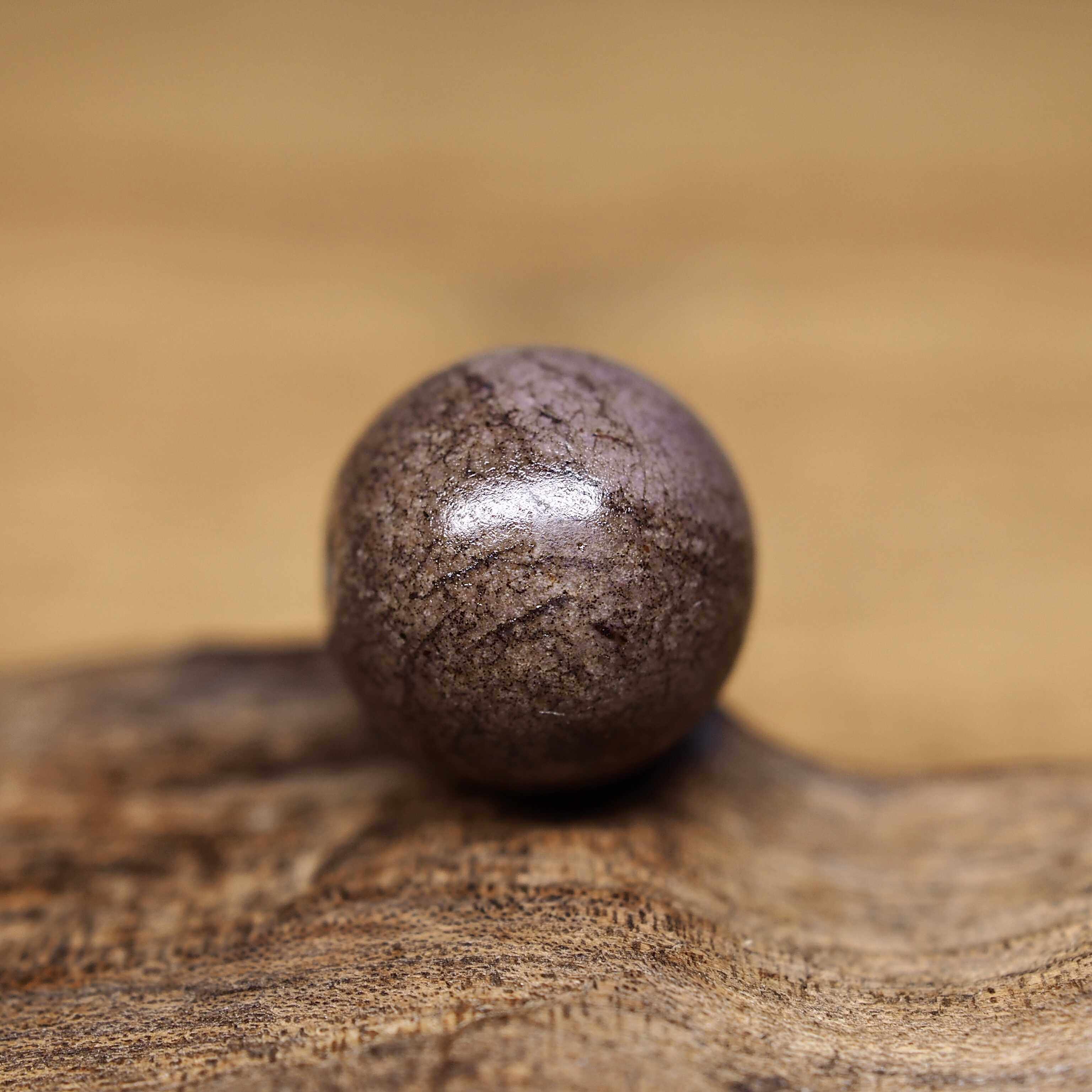 西亚百年红褐色老玛瑙圆珠古珠12.2x11.6 皮壳包浆熟美 包老保真