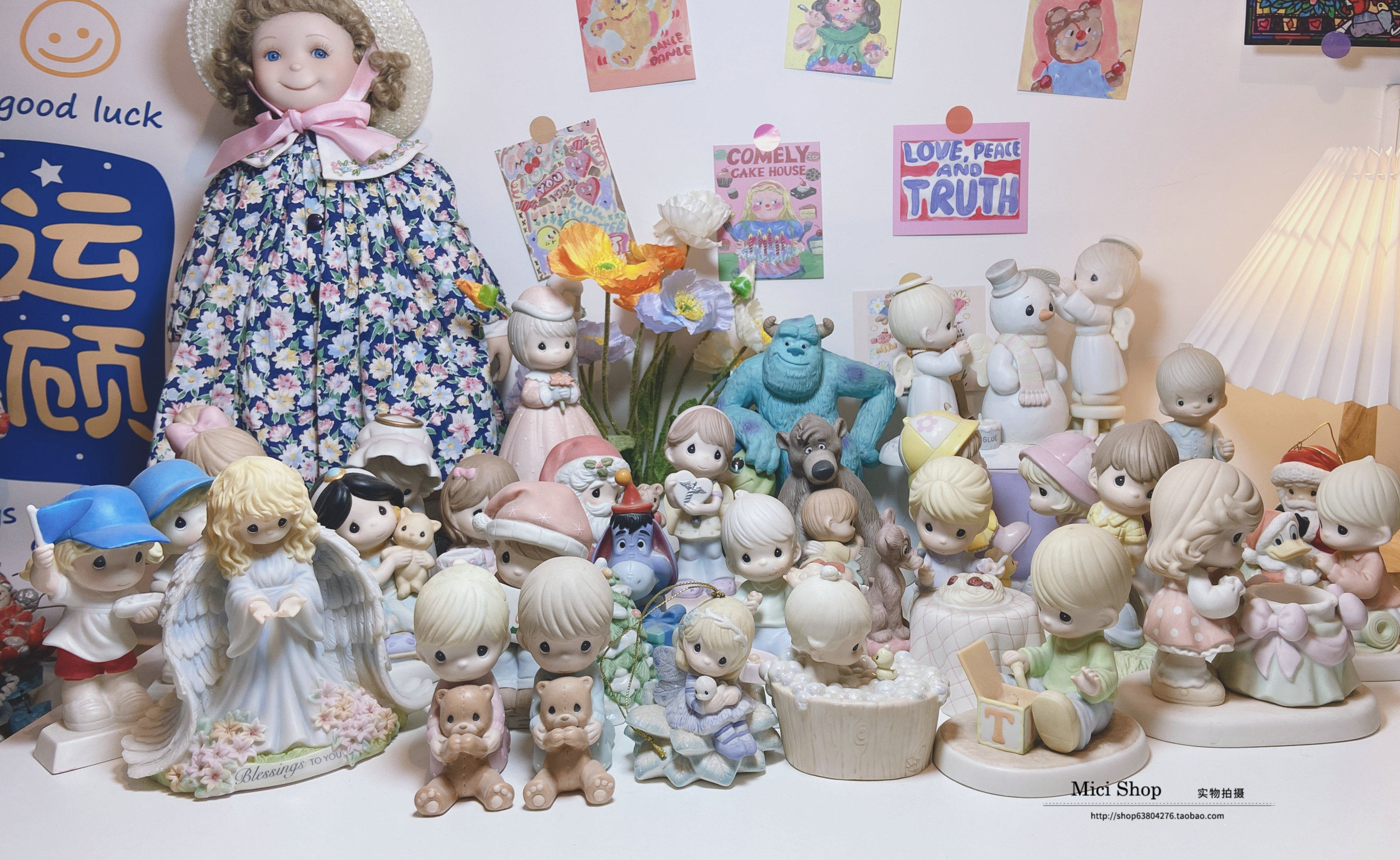 （包邮）尾单海淘水滴娃娃precious moment陶瓷摆件家居装饰品