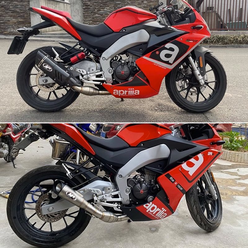 摩托车改装排气管 阿普利亚125gpr150不锈钢前段 魔鬼兄弟管