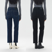 女直筒裤 九分裤 2025冬季 NO93推荐 烟管裤 霸加绒加厚牛仔裤 新款 子 裤