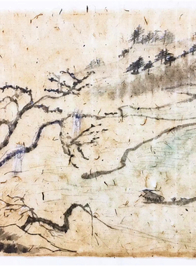 西和麻纸 敦煌残纸 麻纸 参展书法创作毛边纸 半生熟土纸 纯手工