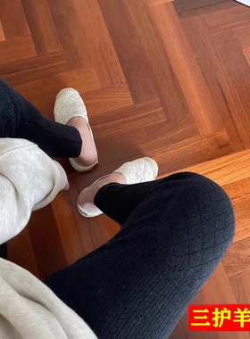 【伦伦甄选】高质量版秋冬季男女士高腰护腰护膝加厚保暖羊毛抗寒