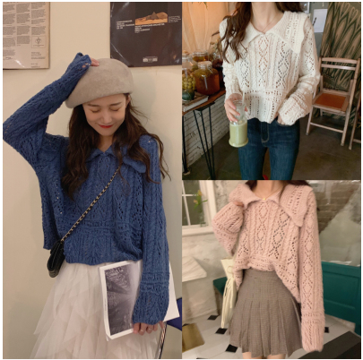 Real shot! Real price! Heavy industry Crochet fairy sweater