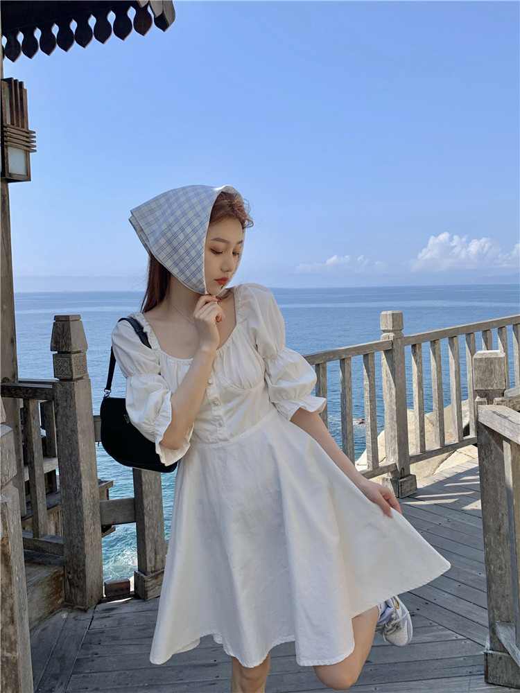 Real shot! Real price! Pure white first love dress