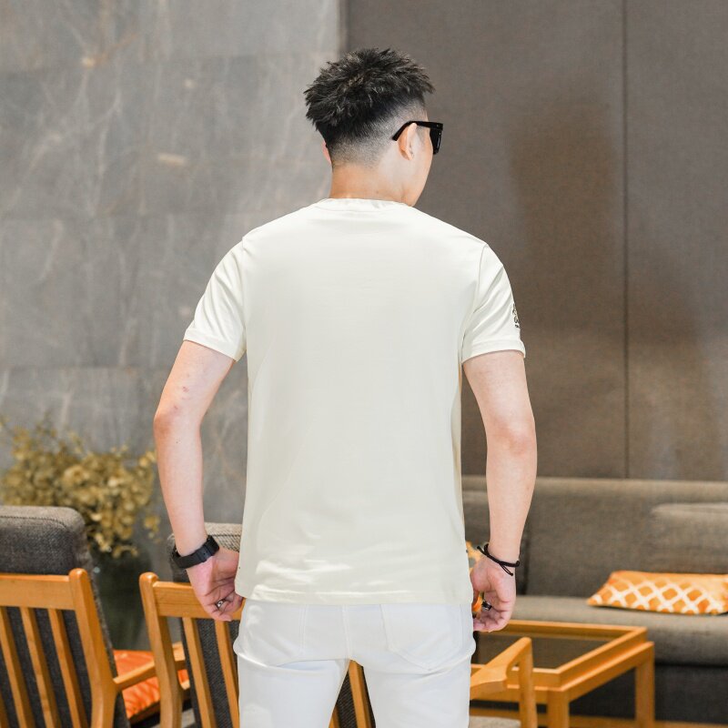 2026年新款短袖T恤钱塘3019TX230P70真模黑色,男装T恤,电商A023