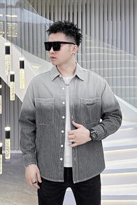 2025年新款翻领撞色阔版棉夹克 钱塘3019-JK9316 P120 真模黑色图片