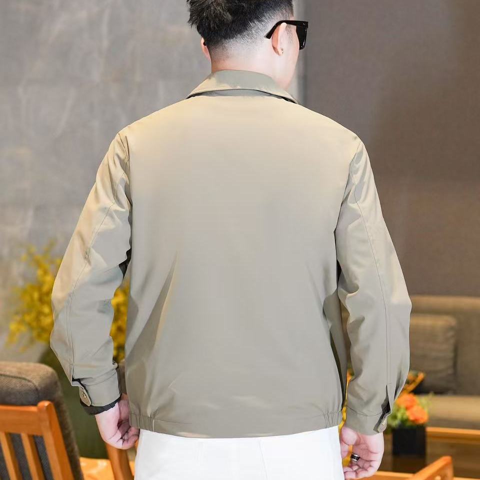 商标已注册2025年新款翻领休闲夹克JK88621P175真模,男装夹克,电商A023