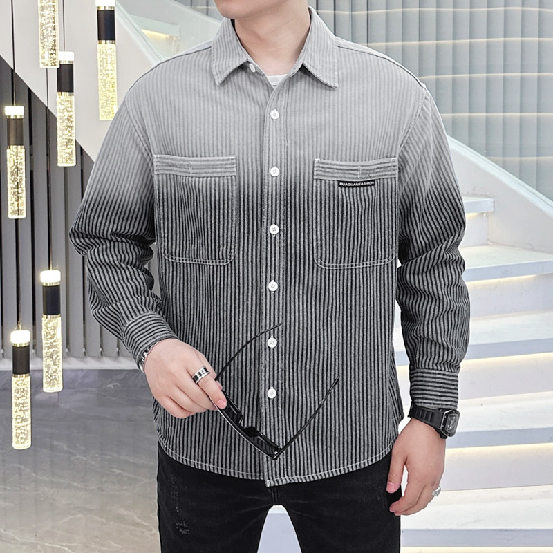 2025年新款翻领撞色阔版棉夹克钱塘3019-JK9316P120真模黑色,男装夹克,电商A023