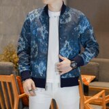 两面穿2026年新款圆领休闲夹克钱塘3019-JK9302P155商标已注册，男装夹克，电商A023