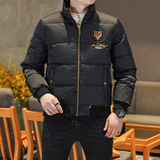 Y9807P3102025高端冬季90%白鸭绒绣花立领羽绒服真模355，男装羽绒服，电商A023