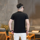 2026年新款短袖T恤钱塘3019TX3053P68真模黑色，男装T恤，电商A023