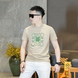 商标已注册2026年新款短袖T恤钱塘3019TX237P65真模黑色，男装T恤，电商A023