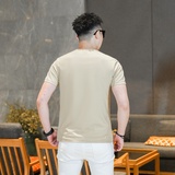 商标已注册2026年新款短袖T恤钱塘3019TX237P65真模黑色，男装T恤，电商A023