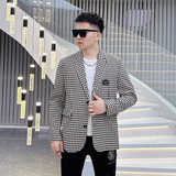 2026年男士大码西服高端便西钱塘3019X6680P175真模深卡其色，男装西服，电商A023