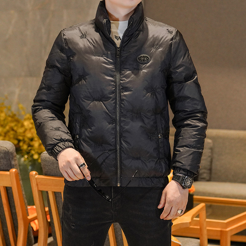 Y9800P2902025高端冬季90%白鸭绒绣花立领羽绒服真模335,男装羽绒服,电商A023
