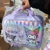 正版 授权三丽鸥库洛米创意豆豆拼图豪华手提箱套装 手工拼豆玩具