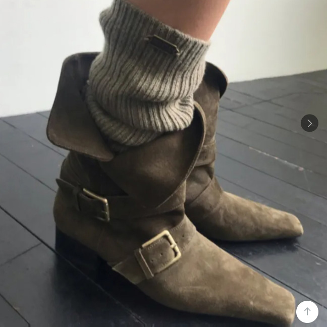 炸街早秋尖头西部靴子小小苏酷飒