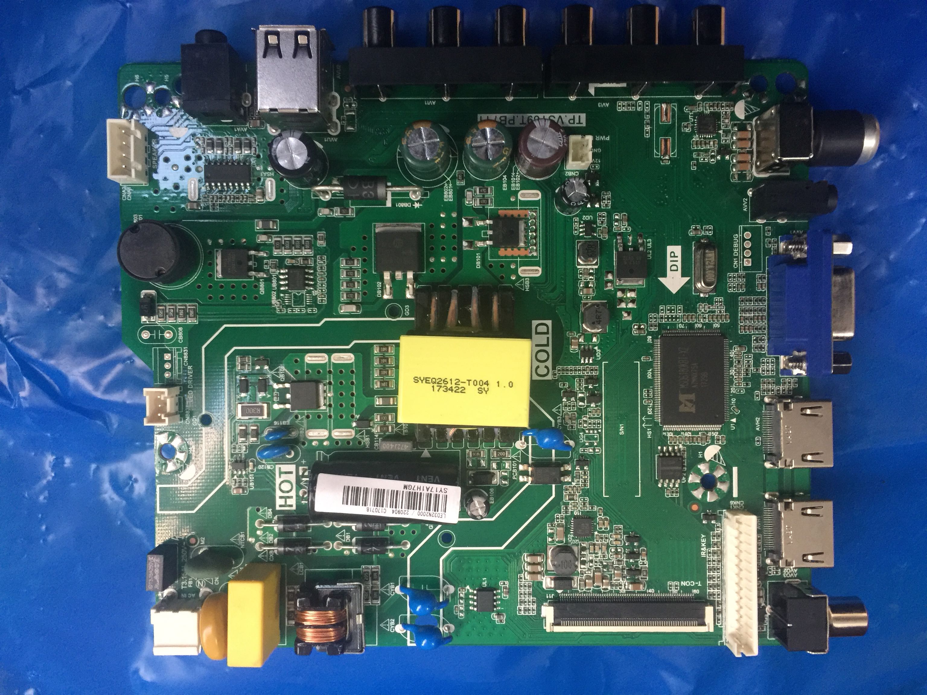 海信电视LED32N2600/216155 32寸液晶主板TP.MT5507.PB801